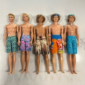 Mattel Barbie Blaine and Ken Doll Lot
